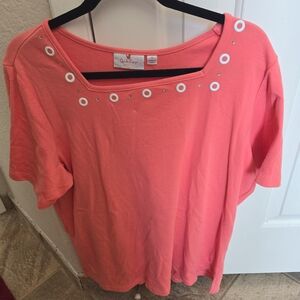 Quacker Factory Square Neck T-Shirt